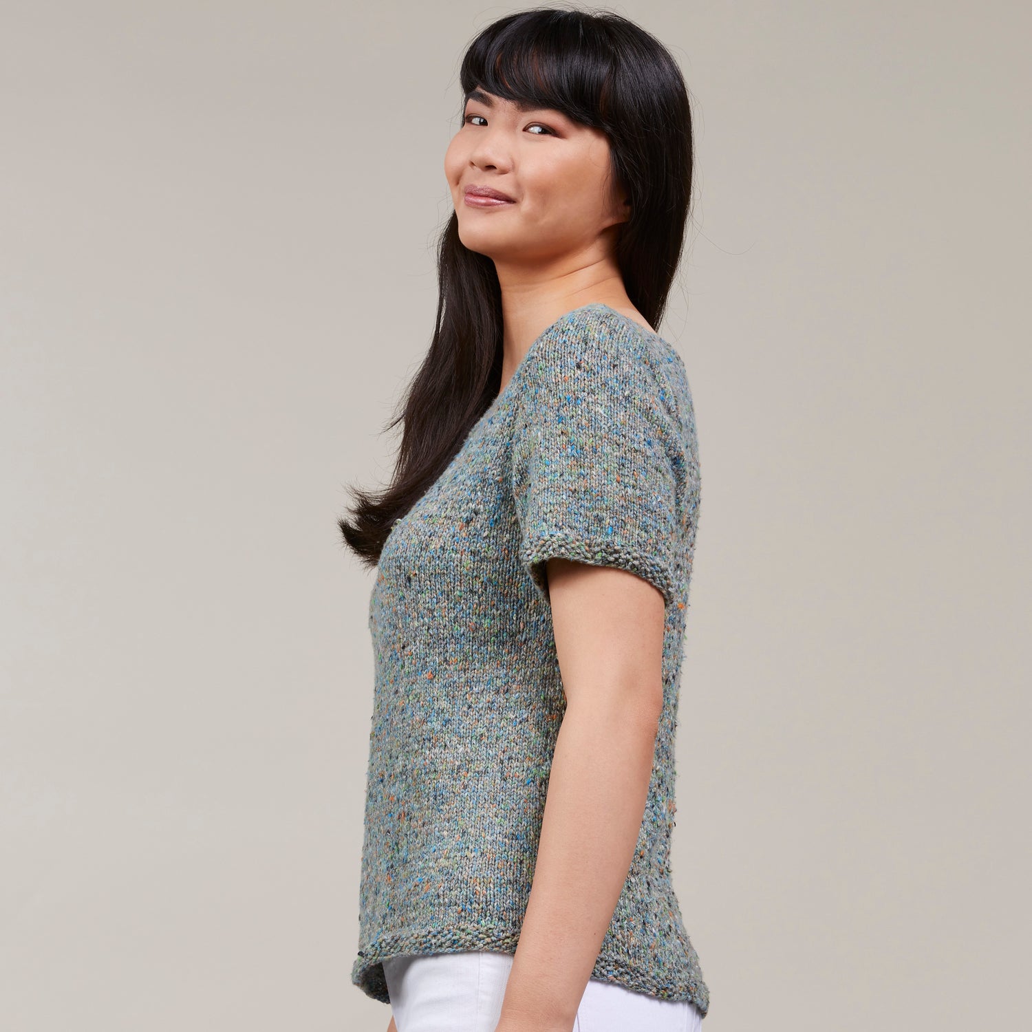 Stacy Charles Fine Yarns Alora Tee Jumper Knitting Pattern