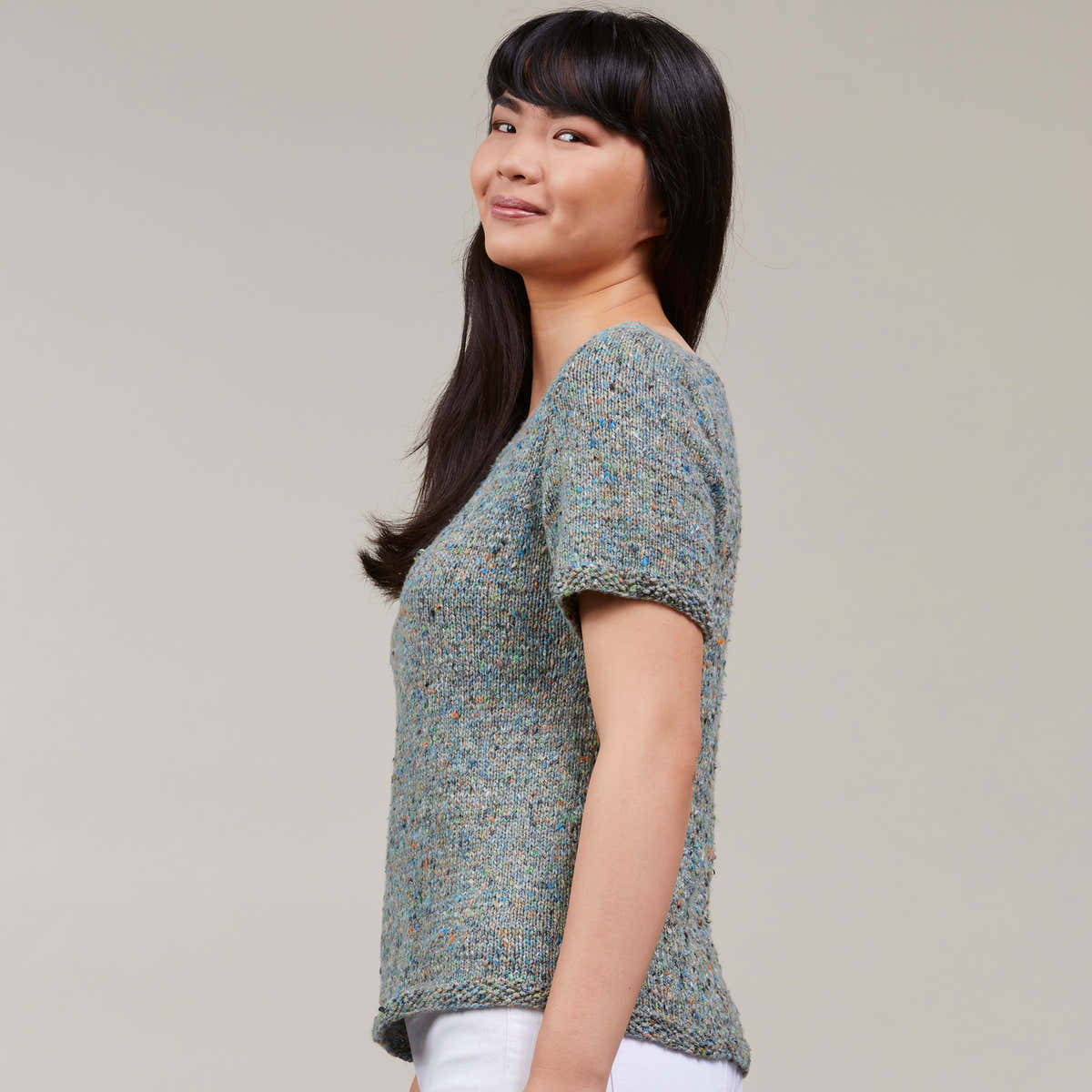 Stacy Charles Fine Yarns Alora Tee Jumper Knitting Pattern