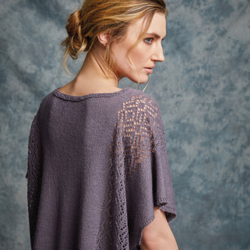 Okra Poncho Cape Knitting Pattern