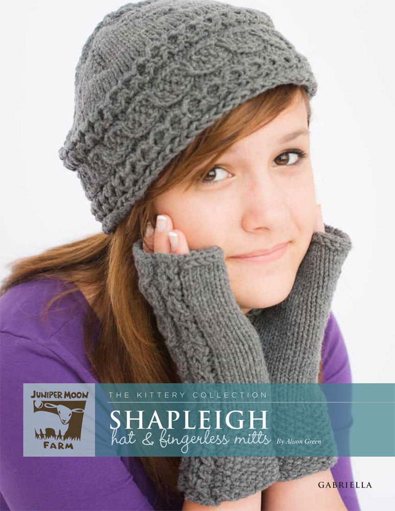 Shapleigh Hat & Fingerless Mitts in Juniper Moon Gabriella