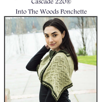 Cascade Yarns Into The Woods Ponchette Cape Knitting Pattern