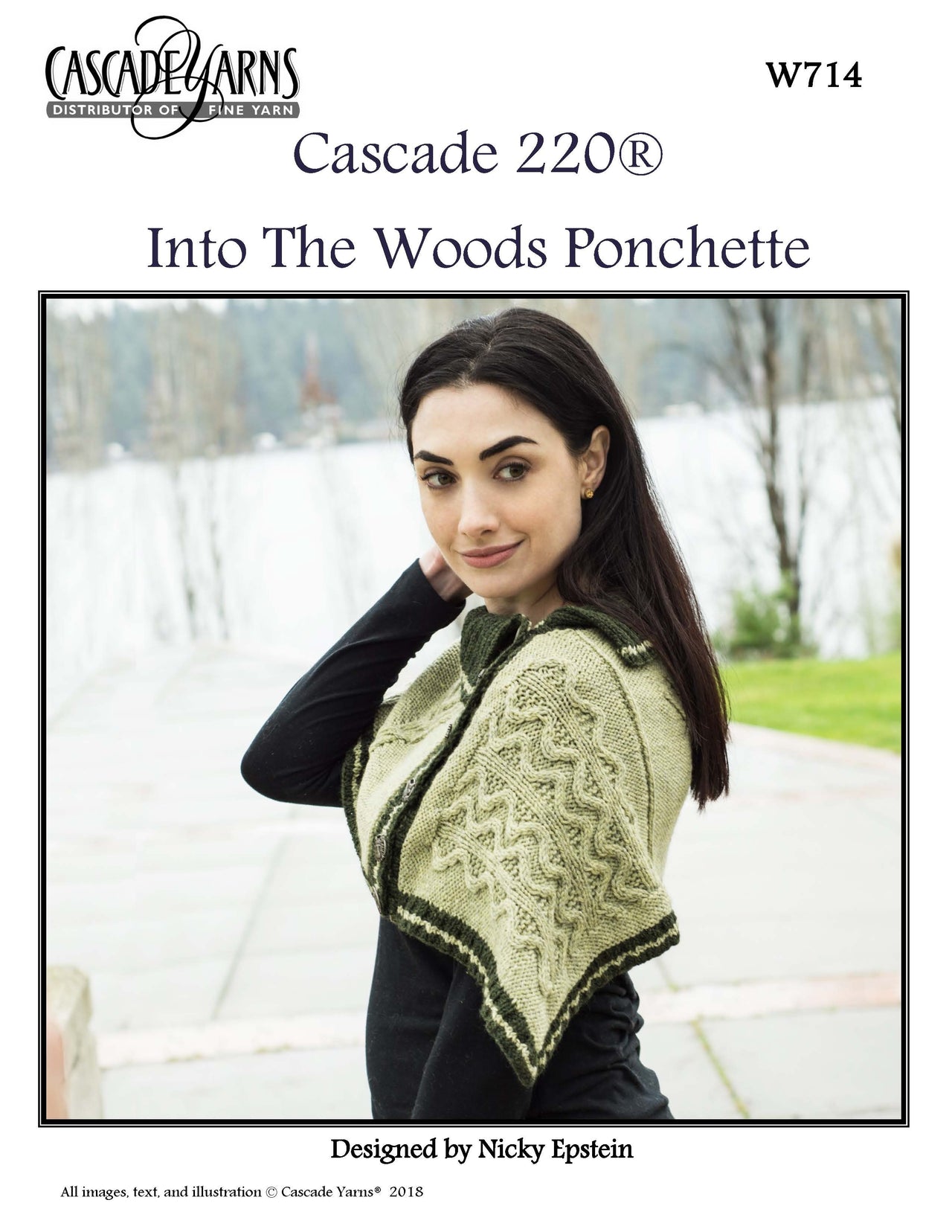 Cascade Yarns Into The Woods Ponchette Cape Knitting Pattern