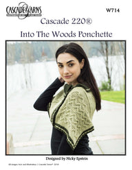 Cascade Yarns Into The Woods Ponchette Cape Knitting Pattern