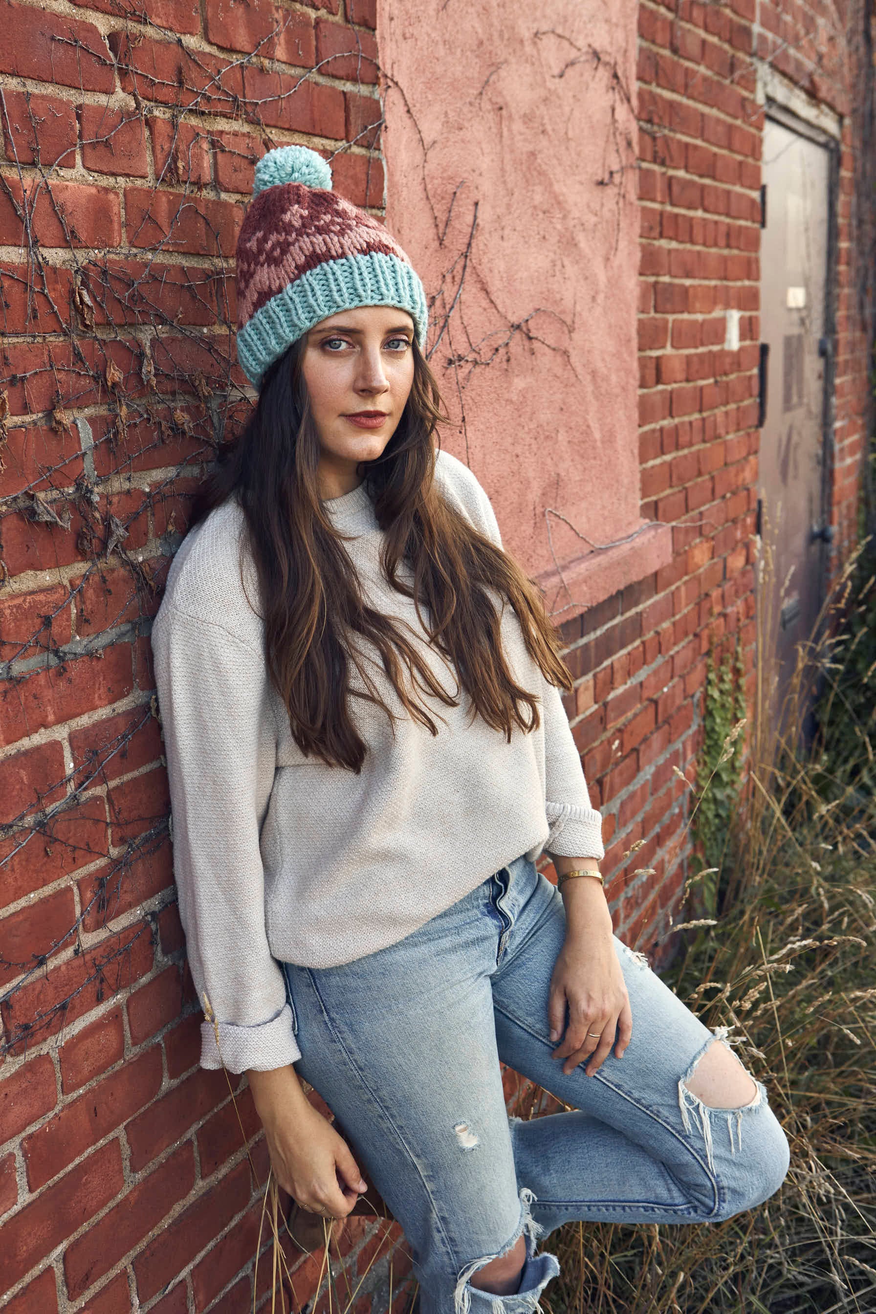 Trio Toboggan Hat Knitting Pattern