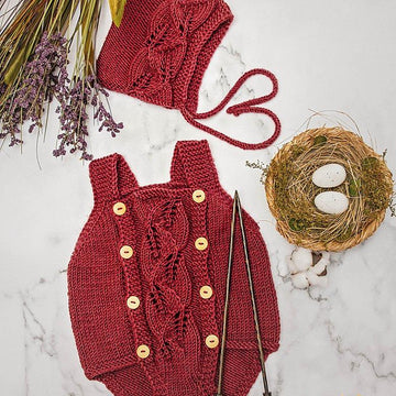 Blooming Knit Romper & Bonnet