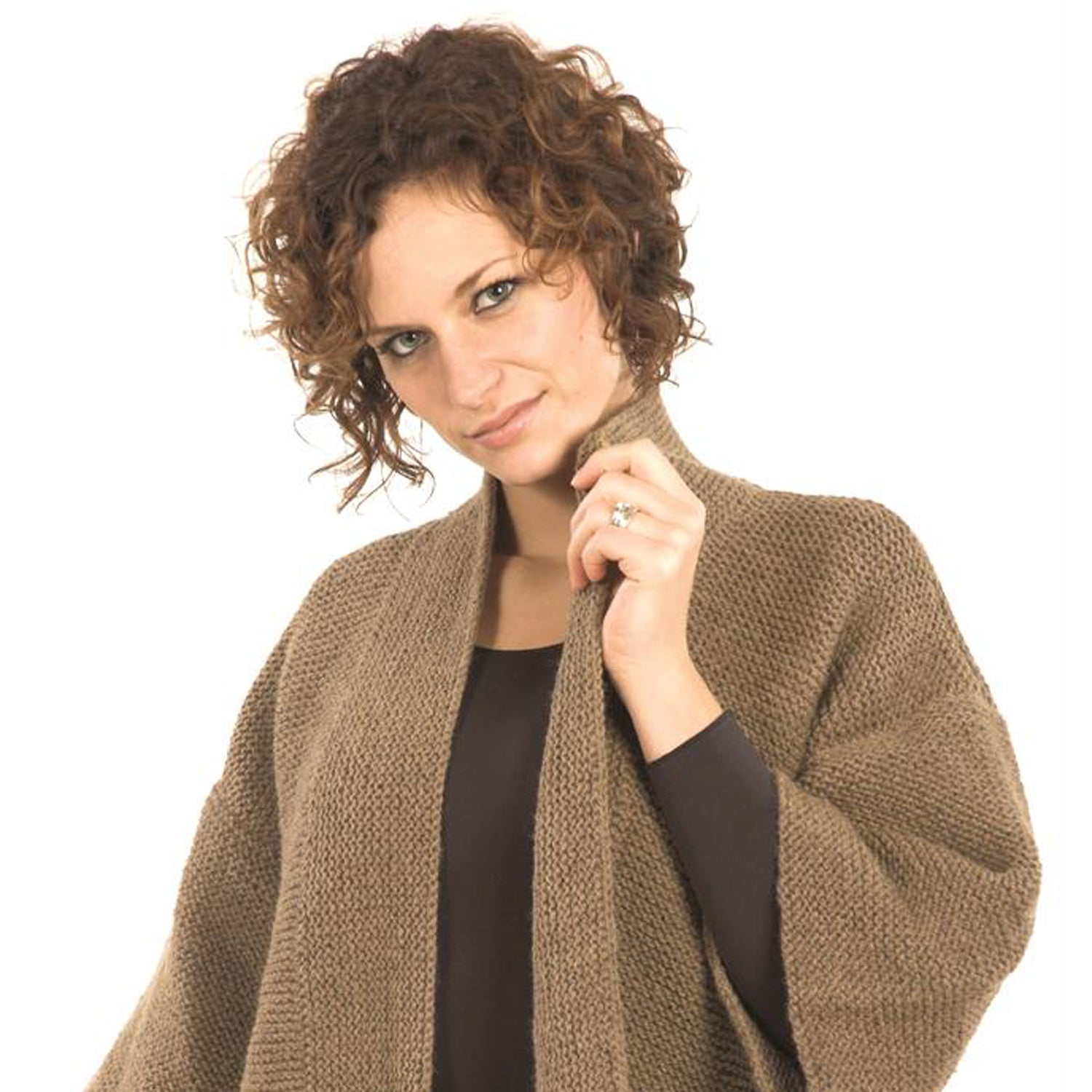 Plymouth Yarn Basic Garter Stitch Kimono Knitting Pattern
