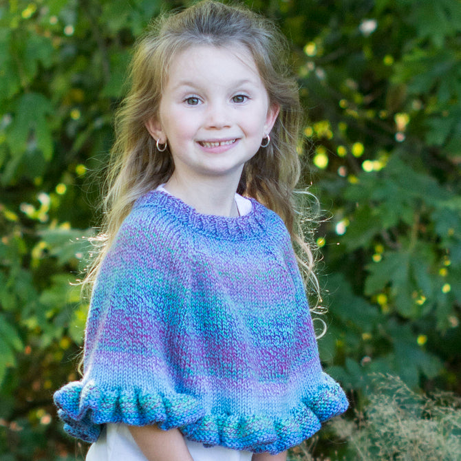 Cascade Yarns W Sweet Pea Cape Knitting Pattern