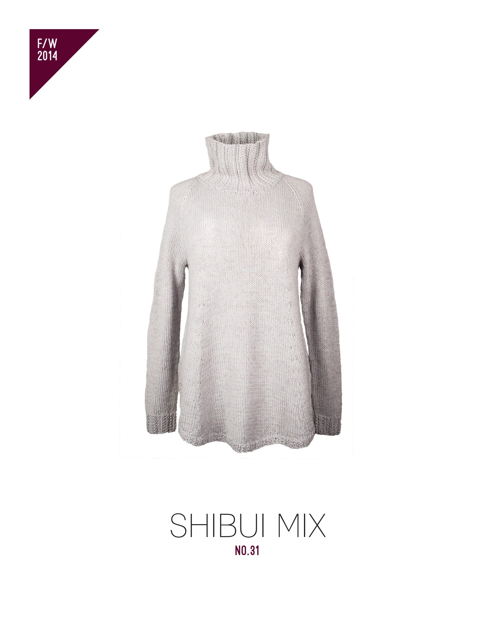 Shibui Knits Mix No. 31 Jumper Knitting Pattern