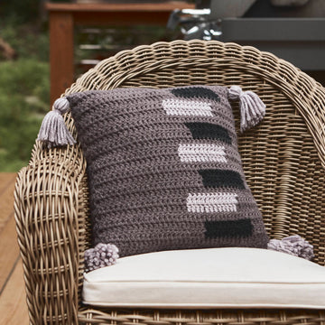 Sliding Doors Throw Pillow Cushion Crochet Pattern
