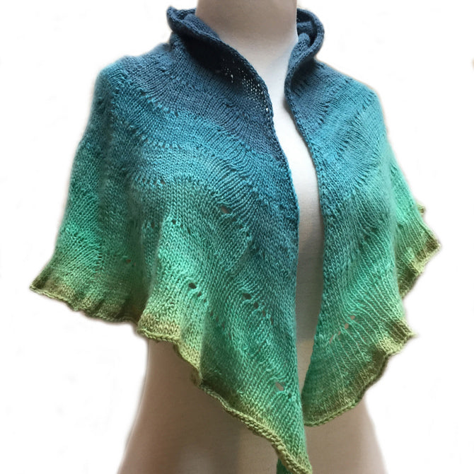 Freia Fine Handpaints Shifting Sands Shawl Knitting Pattern