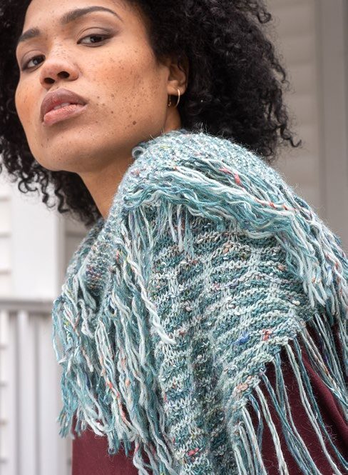 Olivet Shawl Cape Knitting Pattern
