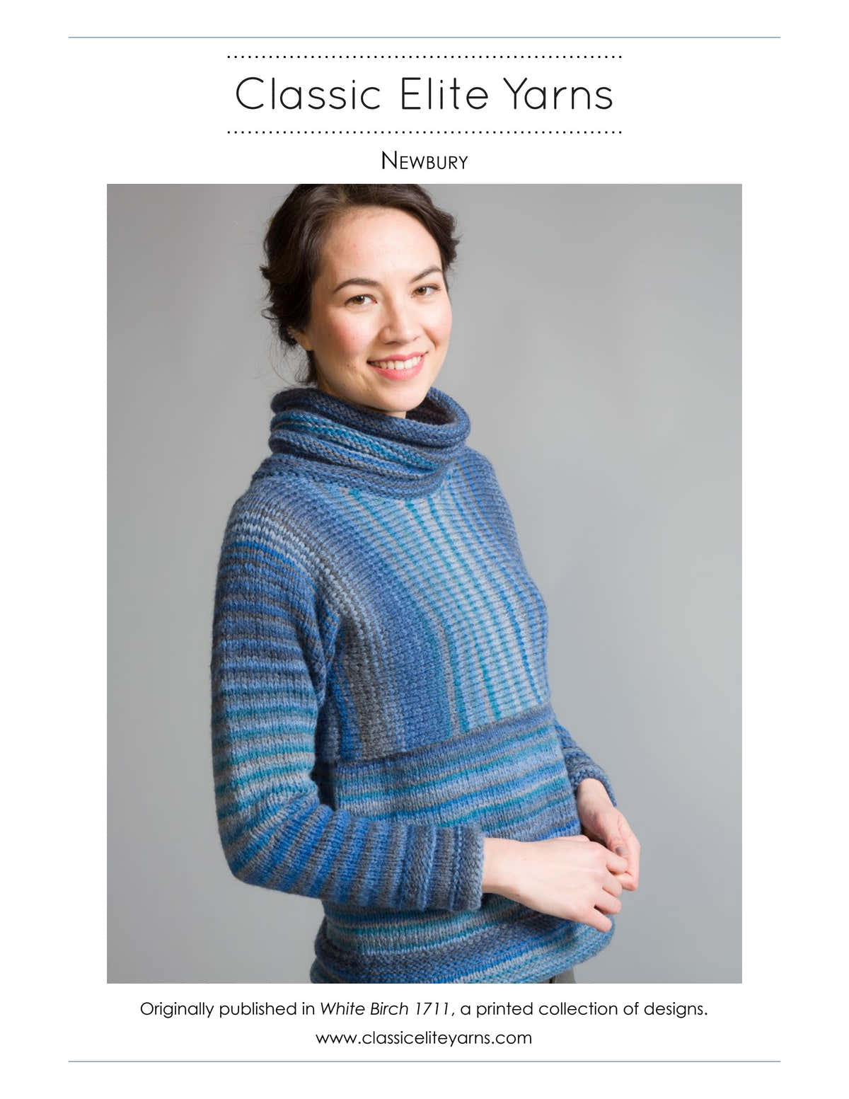 Classic Elite Yarns Newbury Jumper Knitting Pattern
