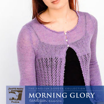 Morning Glory Cardigan in Juniper Moon Farm Findley - PDF