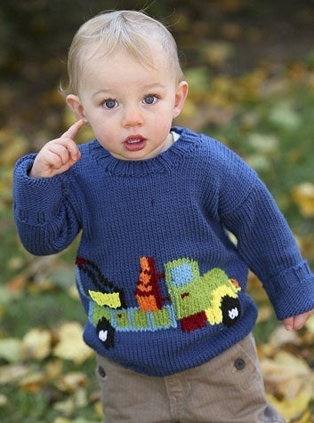 Truck Sweater Jumper Knitting Pattern