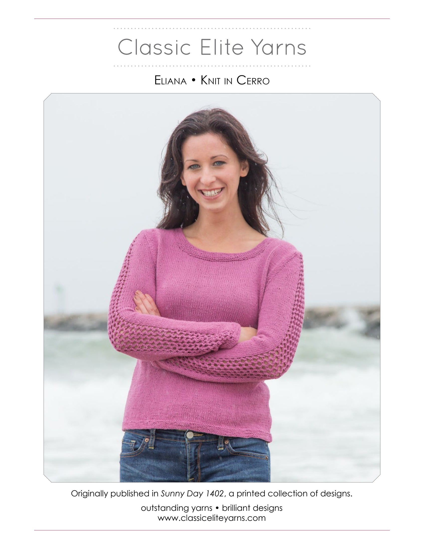 Classic Elite Yarns Eliana Jumper Knitting Pattern
