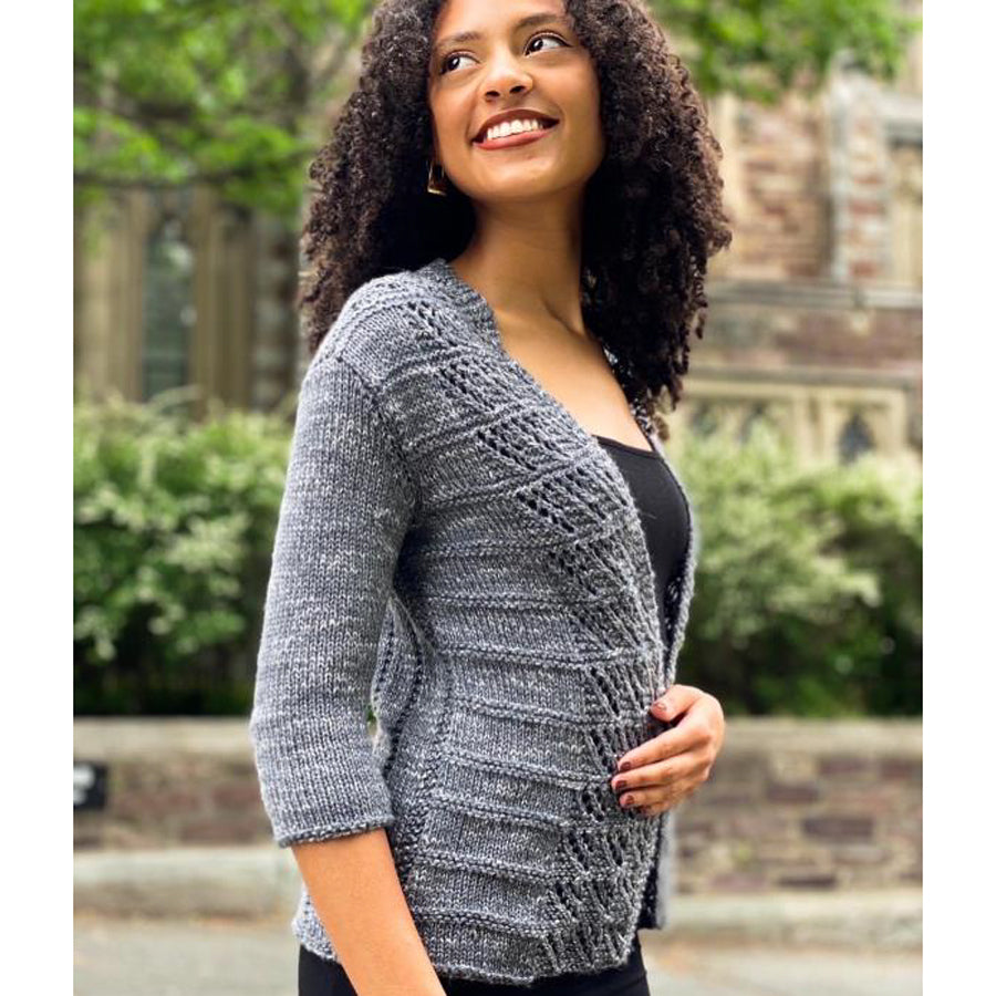 Plymouth Yarn M Swan Wings Cardigan Knitting Pattern
