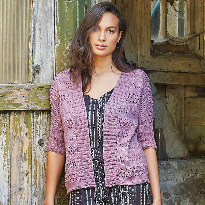 Rowan Shantung Cardigan Knitting Pattern