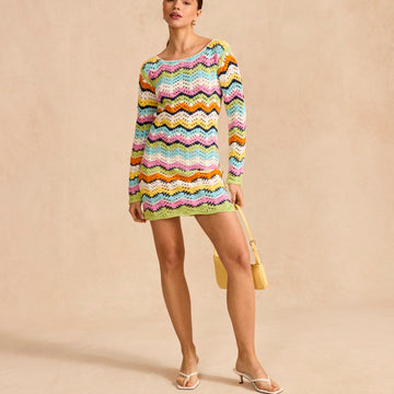 Sirdar Cheeky Chevron Mini Dress Crochet Pattern