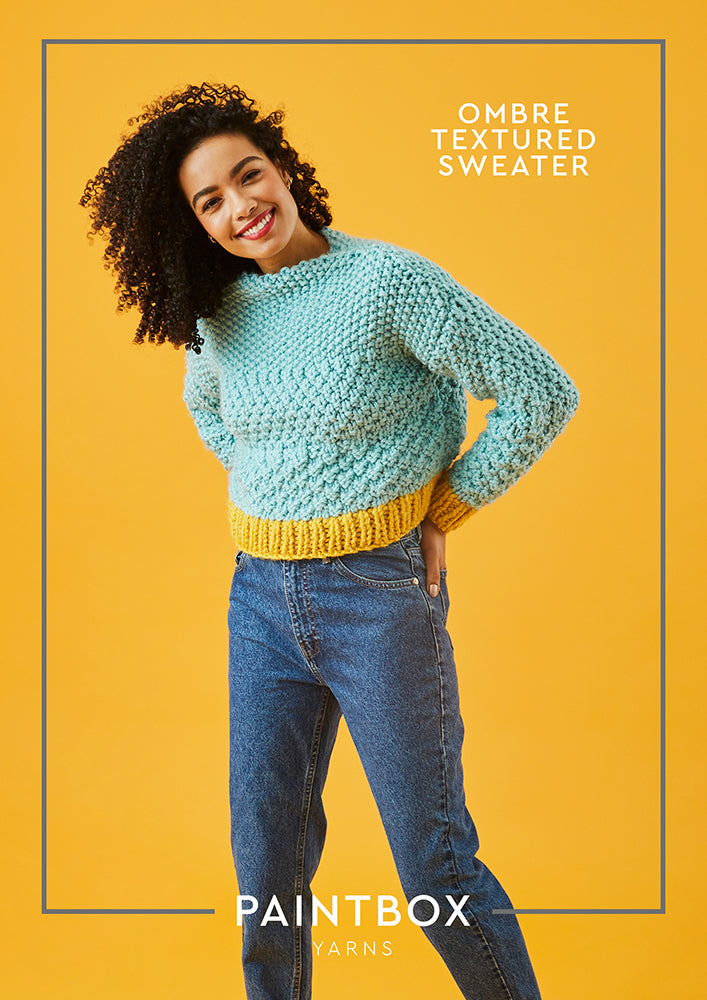 Paintbox Yarns Ombre Textured Jumper Knitting Pattern