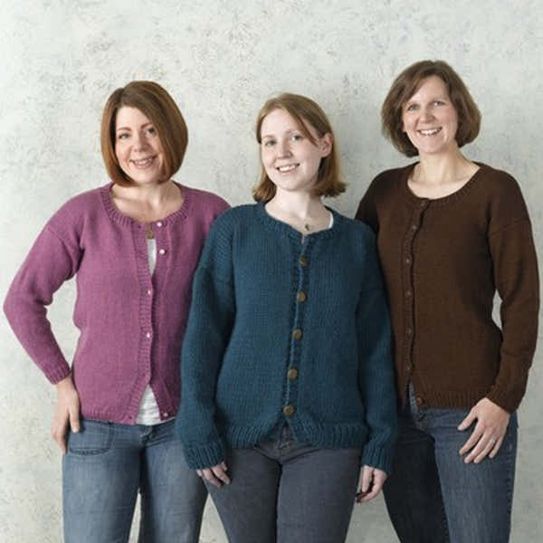 Valley Yarns Basic Cardigan Knitting Pattern