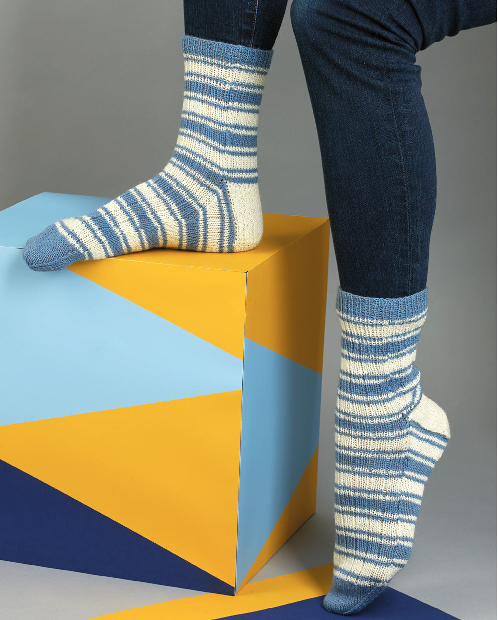 MillaMia Klaus Striped Socks Knitting Pattern
