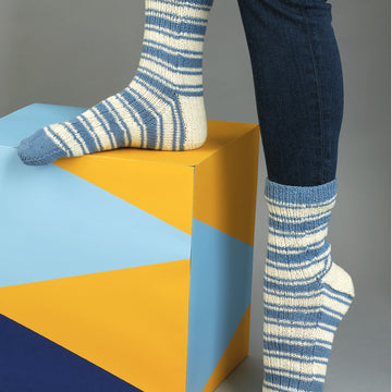 MillaMia Klaus Striped Socks Knitting Pattern