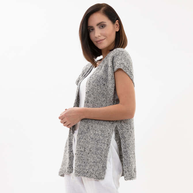 Stacy Charles Fine Yarns Aubree Vest Knitting Pattern