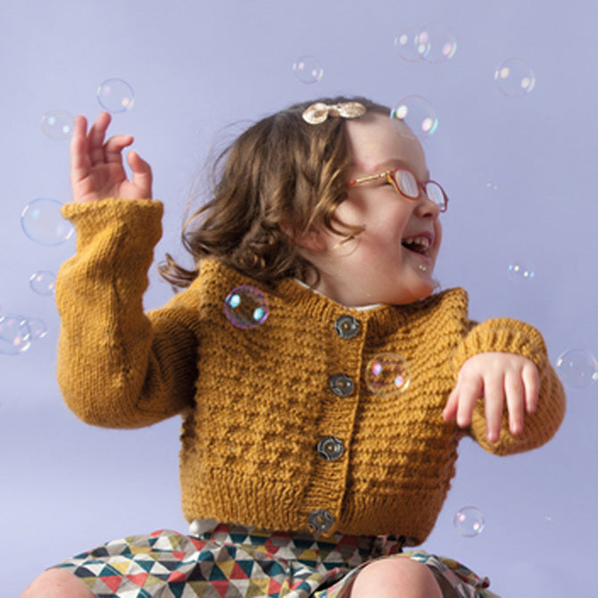Rowan Pure Wool Worsted Kids eBook Cardigan Knitting Pattern