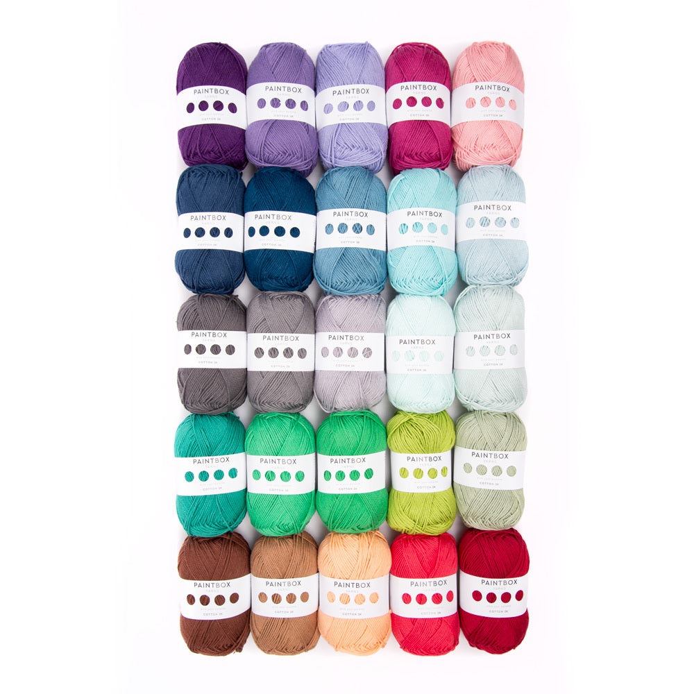 Paintbox Yarns Cotton DK 25 Ball Color Pack Yarn - Cotton DK
