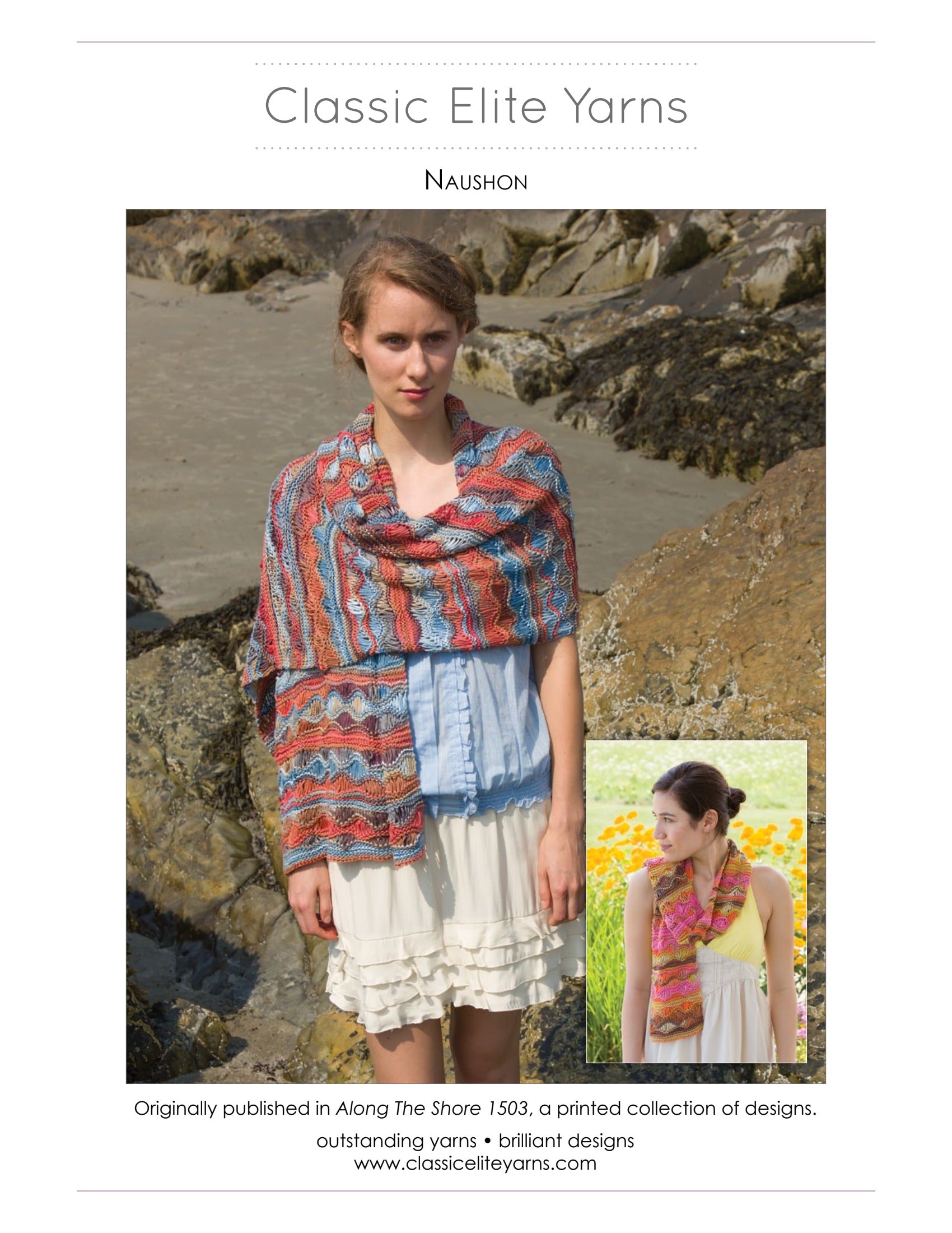 Classic Elite Yarns Naushon Wrap Knitting Pattern