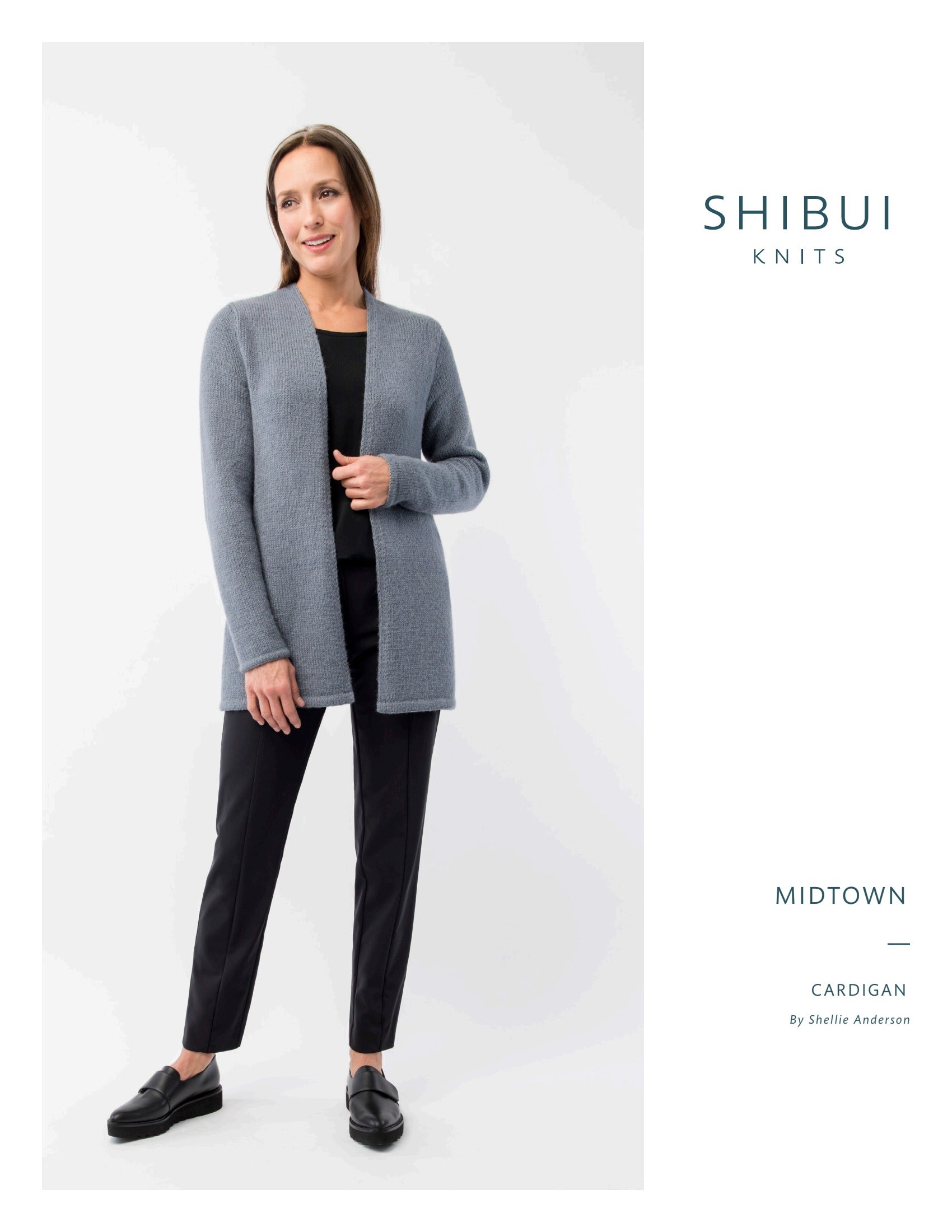 Shibui Knits Midtown Cardigan Knitting Pattern