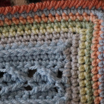 Colorful Cables Throw