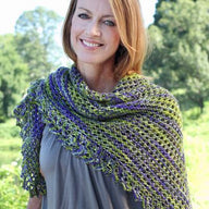 Valley Yarns Ajuga Shawl Knitting Pattern