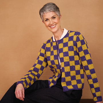 Checker In Rowan Kaffe Fassett Felted Tweed Knitting Pattern