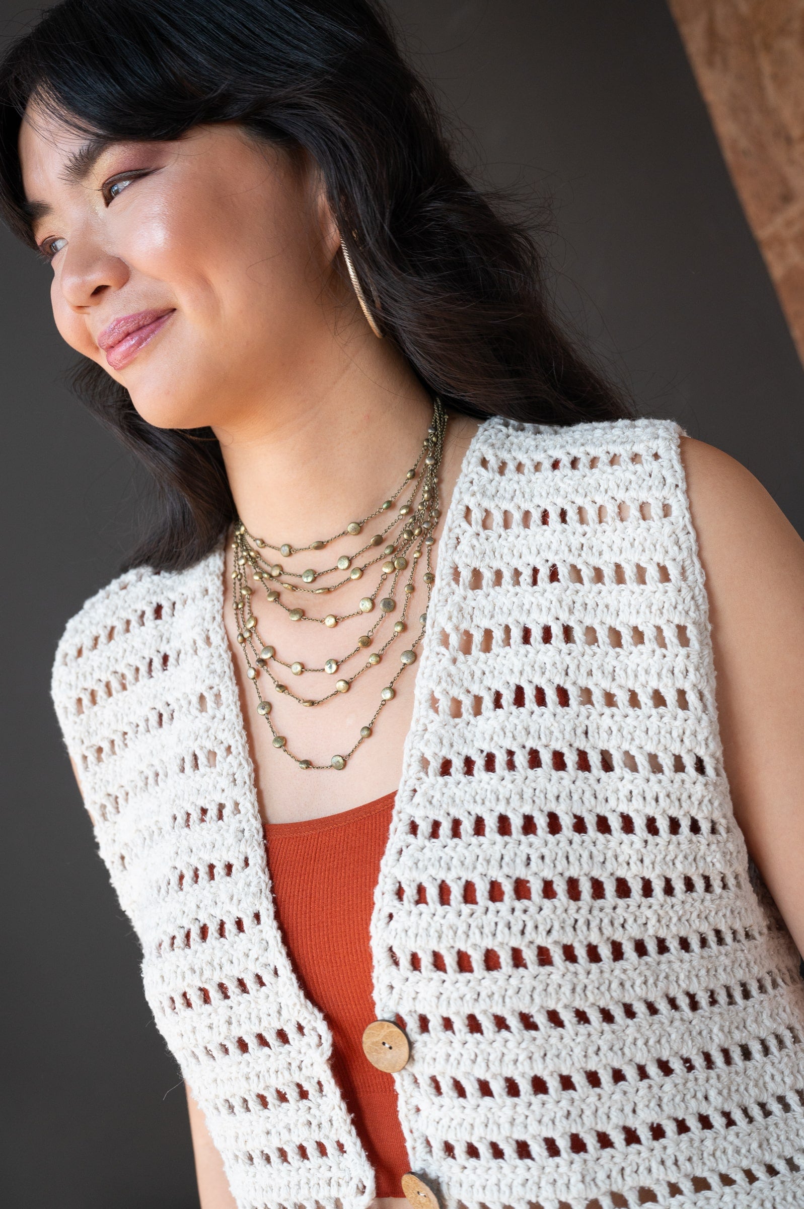 Berroco Forever Disco Let's Groove Vest Crochet Pattern