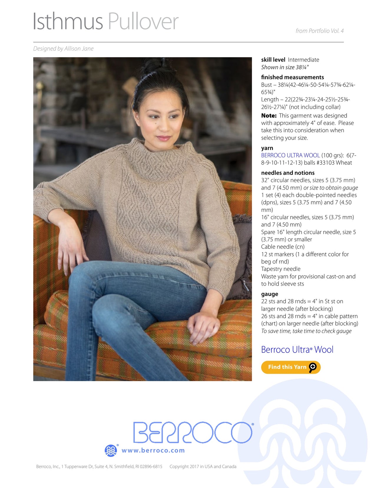 Berroco Isthmus Pullover PDF