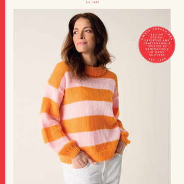 Big Stripe Sweater Jumper Knitting Pattern