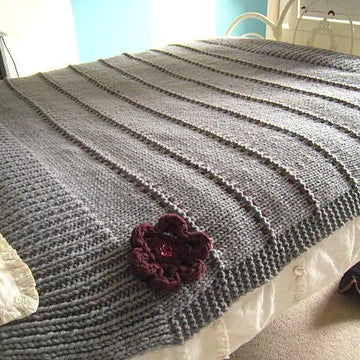 Textured Stripe Blanket and Cushion