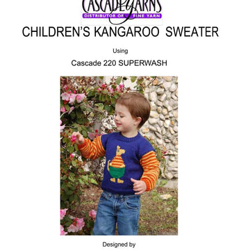 Cascade Yarns CYPW Children's Kangaroo Sweater Knitting