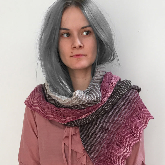 Freia Fine Handpaints Fletchling Shawl Knitting Pattern