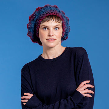 The Artist's Beret & Scarf - Free Knitting Pattern for Women