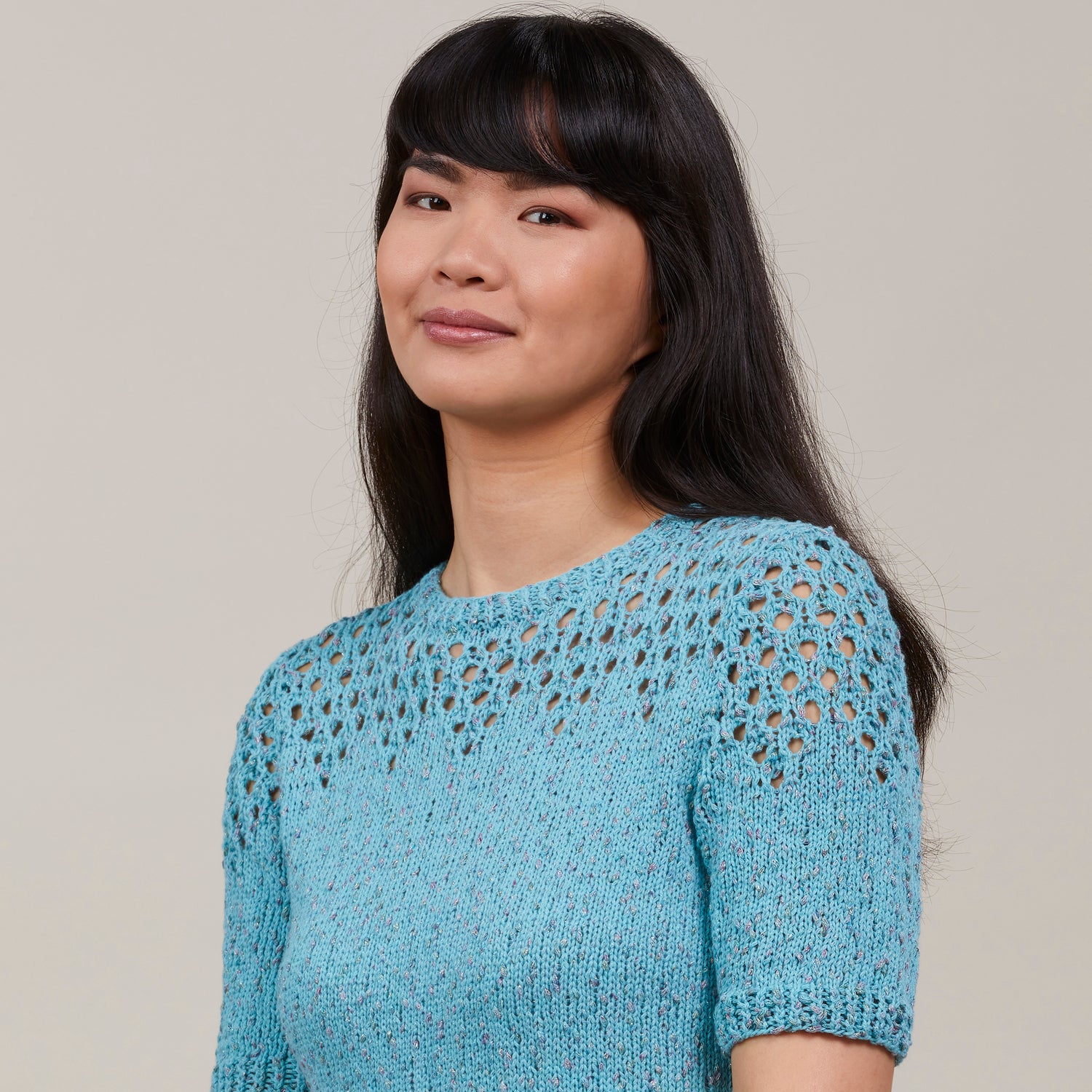 Stacy Charles Fine Yarns Rowen Tee Jumper Knitting Pattern