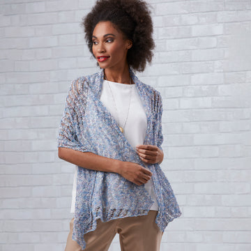 Stacy Charles Fine Yarns Cecily Shawl Wrap Knitting Pattern