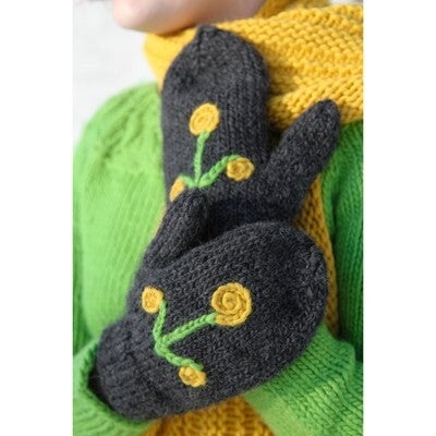 Valley Yarns Sprig Scarf & Mittens Knitting Pattern