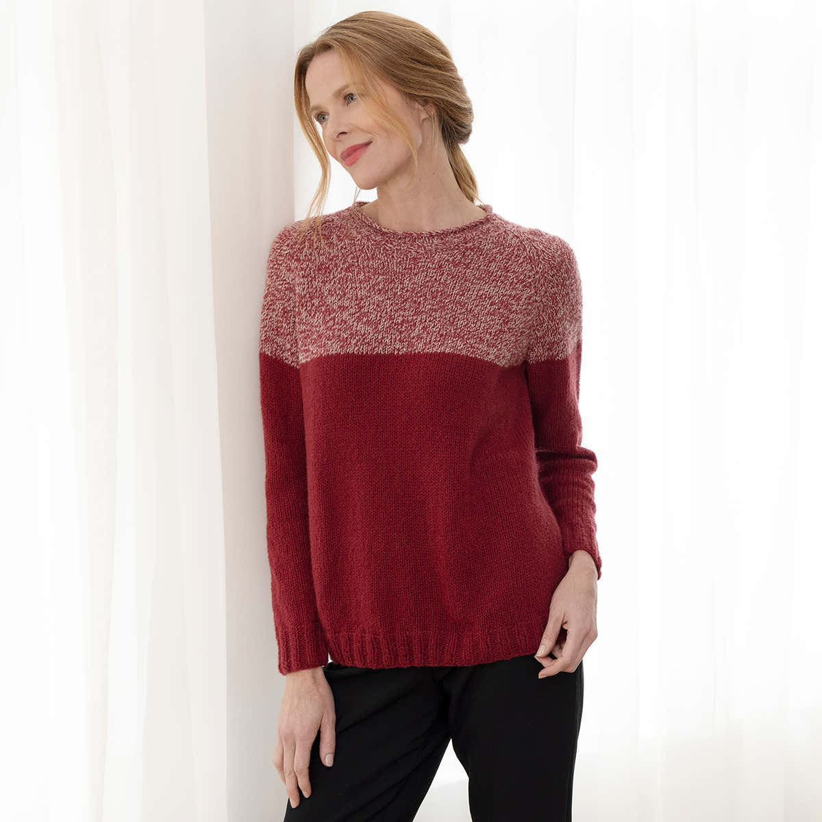 String Sabrina Pullover Wrap Knitting Pattern