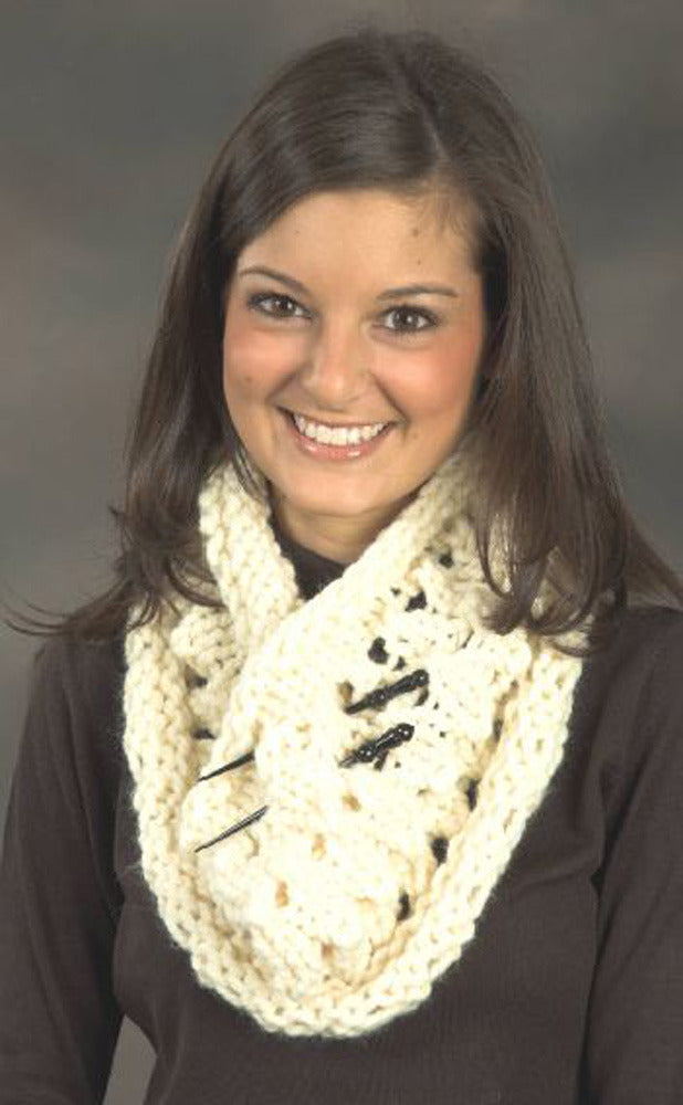 Dotted Swiss Cowl Knitting Pattern