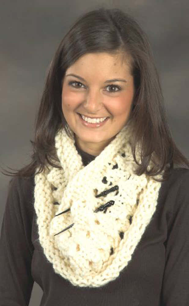 Dotted Swiss Cowl Knitting Pattern