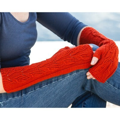 Valley Yarns Olivenhain Fingerless Mitts Knitting Pattern
