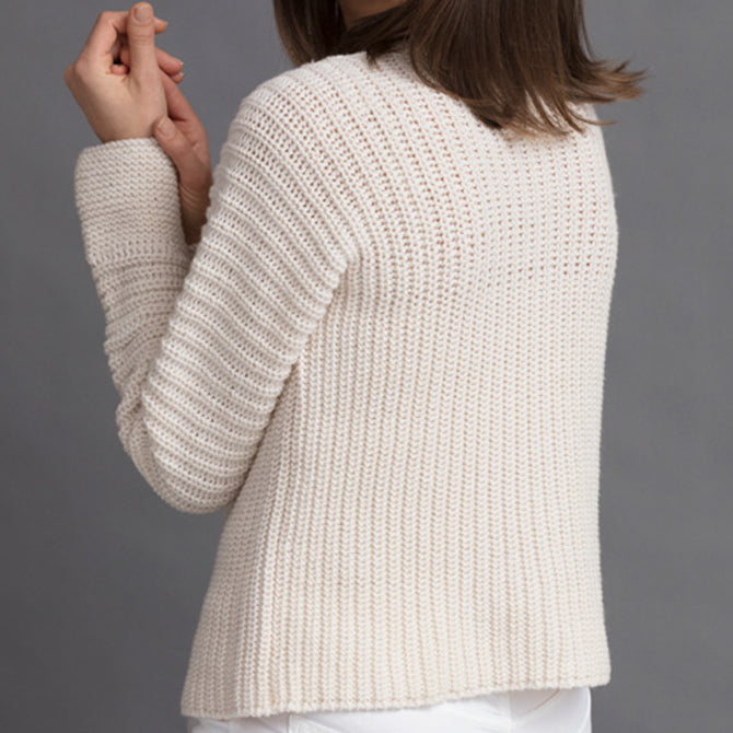 String Janet Ribbed Cardigan Knitting Pattern