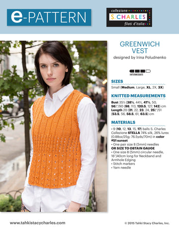 Stacy Charles Fine Yarns Greenwich Vest PDF